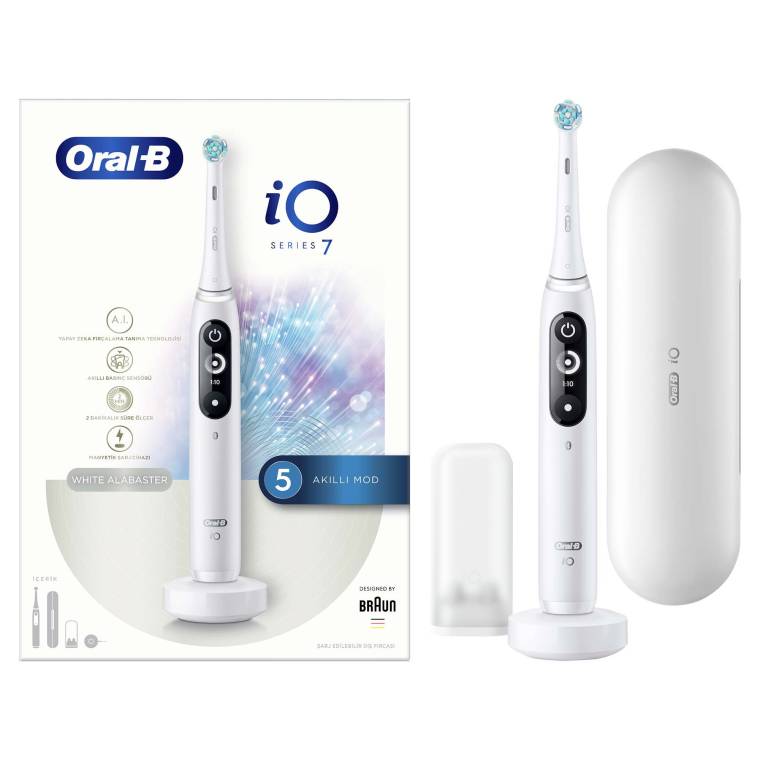 Oral-B iO 7 Şarjlı Diş Fırçası - Beyaz - 2