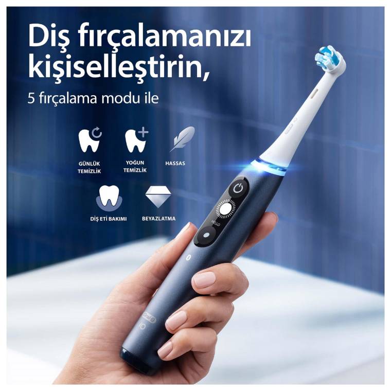 Oral-B iO 7 Şarjlı Diş Fırçası - Lacivert - 4
