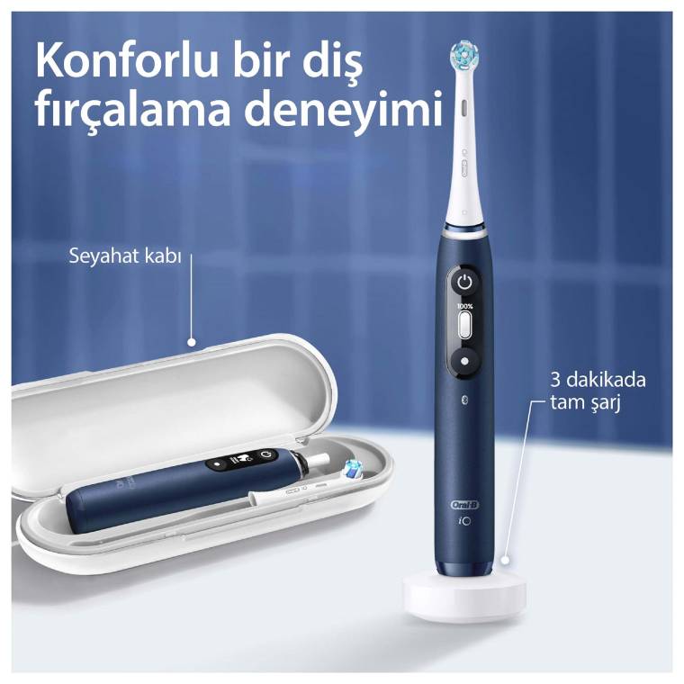 Oral-B iO 7 Şarjlı Diş Fırçası - Lacivert - 6
