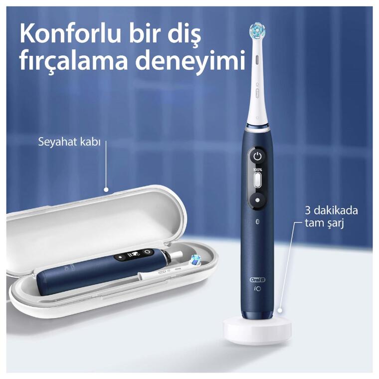 Oral-B iO 7 Şarjlı Diş Fırçası - Lacivert - 5