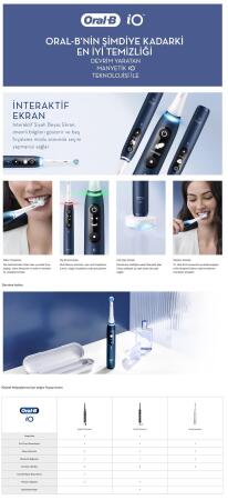 Oral-B iO 7 Şarjlı Diş Fırçası - Lacivert - 9