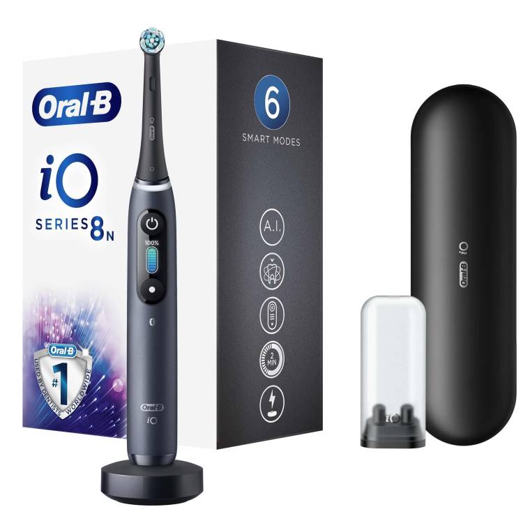 Oral-B iO 8 Şarjlı Diş Fırçası - Siyah  - 1