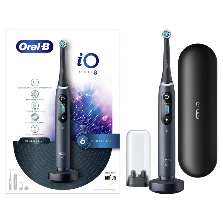 Oral-B iO 8 Şarjlı Diş Fırçası - Siyah  - 3