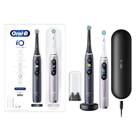 Oral-B iO 9 Şarjlı Diş Fırçası Seti 2'li - Siyah/Pembe - 2
