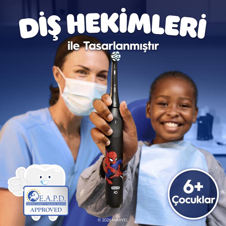 Oral-B iO Çocuk 6+ Marvel Spider Şarjlı Diş Fırçası Yedek Başlığı 4 Adet - 3