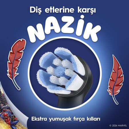 Oral-B iO Çocuk 6+ Marvel Spider Şarjlı Diş Fırçası Yedek Başlığı 4 Adet - 4