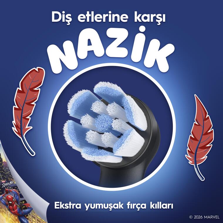 Oral-B iO Çocuk 6+ Marvel Spider Şarjlı Diş Fırçası Yedek Başlığı 4 Adet - 4