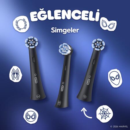 Oral-B iO Çocuk 6+ Marvel Spider Şarjlı Diş Fırçası Yedek Başlığı 4 Adet - 5