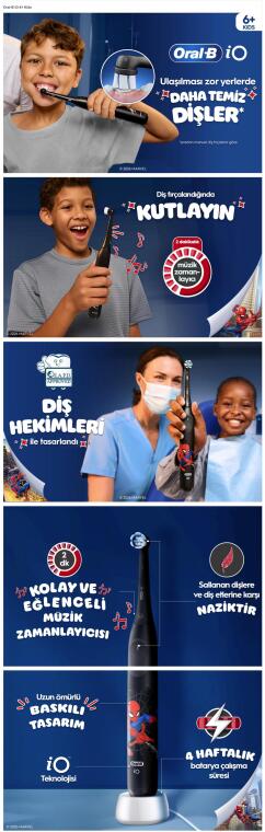 Oral-B iO Çocuk 6+ Marvel Spiderman Şarjlı Diş Fırçası - 9