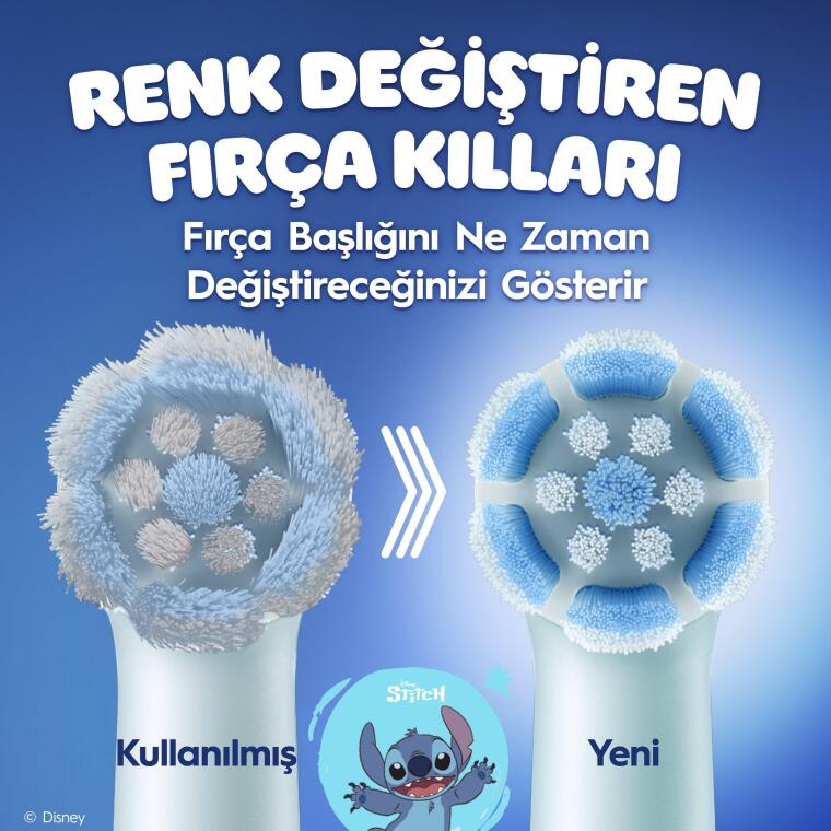 Oral-B iO Çocuk 6+ Stitch Diş Fırçası Yedek Başlığı 4 Adet - 6