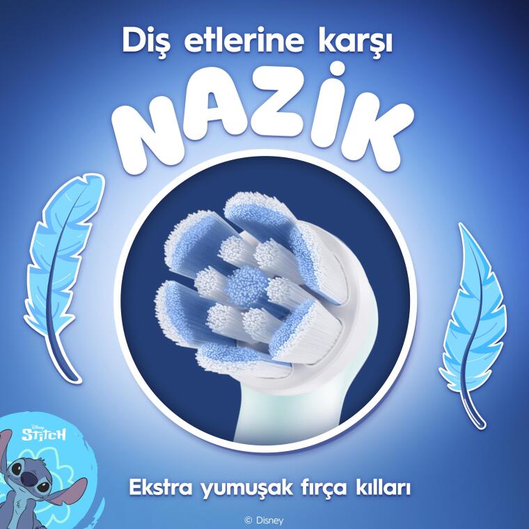 Oral-B iO Çocuk 6+ Stitch Diş Fırçası Yedek Başlığı 4 Adet - 4