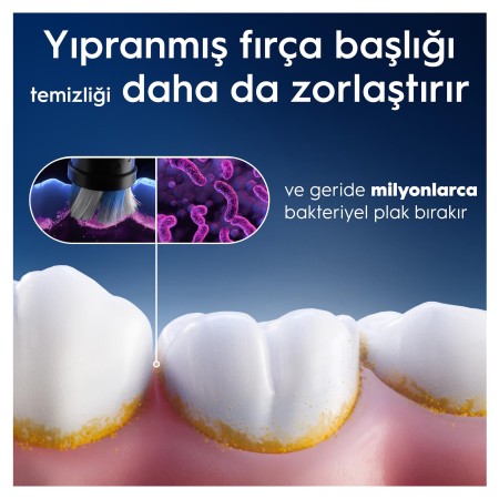 Oral-B iO Gentle Care Beyaz Diş Fırçası Yedek Başlığı 2 Adet - 3