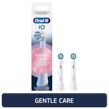 Oral-B iO Gentle Care Beyaz Diş Fırçası Yedek Başlığı 2 Adet 