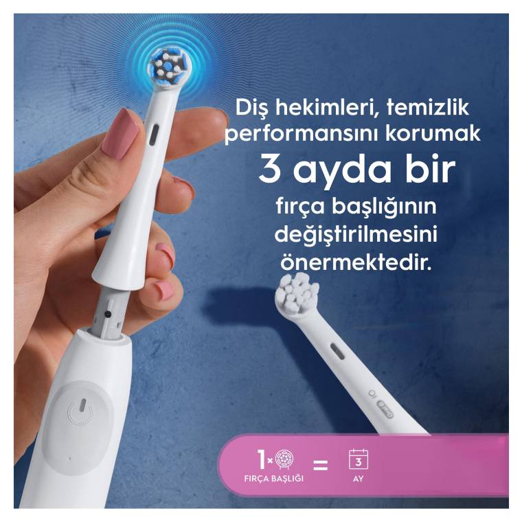 Oral-B iO Gentle Care Beyaz Diş Fırçası Yedek Başlığı 2 Adet - 6