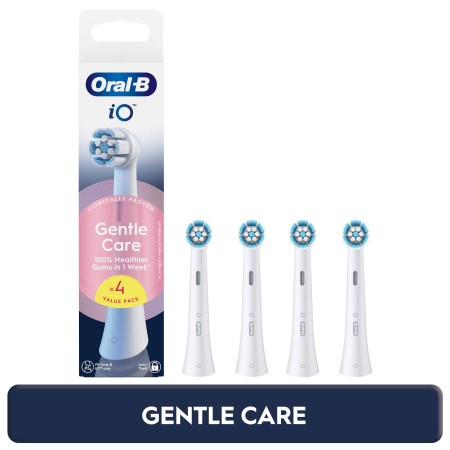 Oral-B iO Gentle Care Beyaz Diş Fırçası Yedek Başlığı 4 Adet 