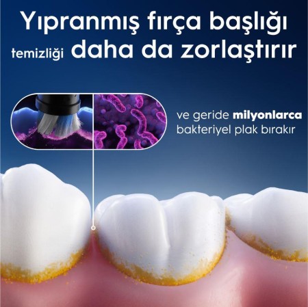 Oral-B iO Gentle Care Beyaz Diş Fırçası Yedek Başlığı 4 Adet - 3