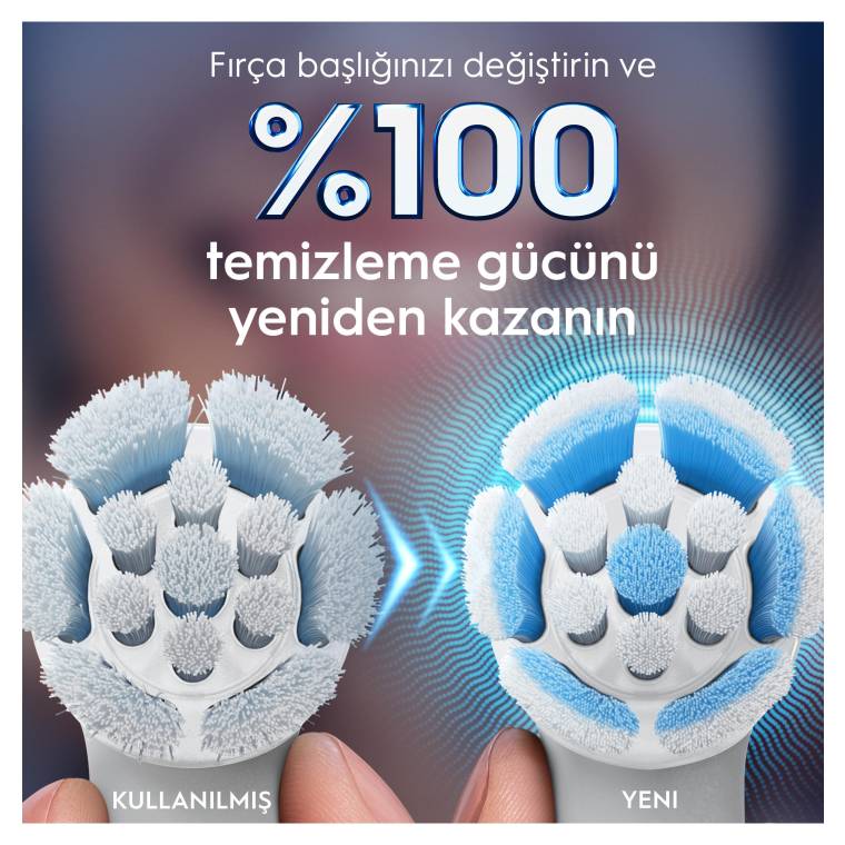 Oral-B iO Gentle Care Beyaz Diş Fırçası Yedek Başlığı 4 Adet - 5