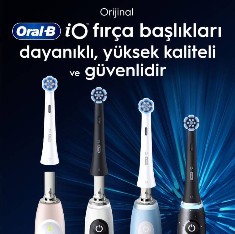 Oral-B iO Gentle Care Beyaz Diş Fırçası Yedek Başlığı 4 Adet - 7
