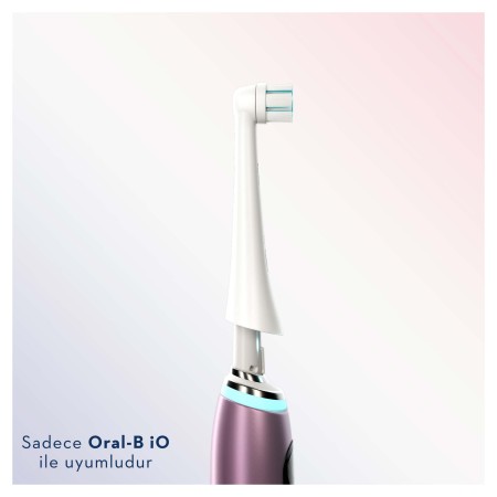 Oral-B iO Gentle Care Beyaz Diş Fırçası Yedek Başlığı 4 Adet - Thumbnail