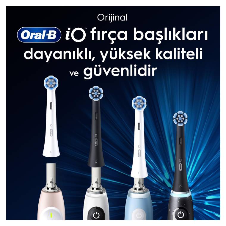Oral-B iO Gentle Care Siyah Diş Fırçası Yedek Başlığı 4 Adet - 6