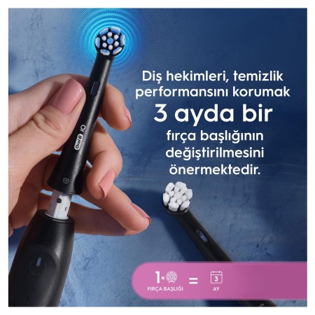 Oral-B iO Gentle Care Siyah Diş Fırçası Yedek Başlığı 4 Adet - 9