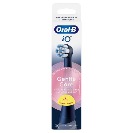 Oral-B iO Gentle Care Siyah Diş Fırçası Yedek Başlığı 4 Adet - 2