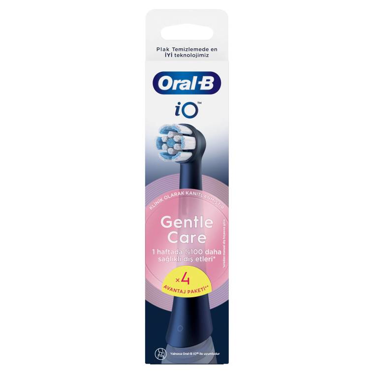 Oral-B iO Gentle Care Siyah Diş Fırçası Yedek Başlığı 4 Adet - 2