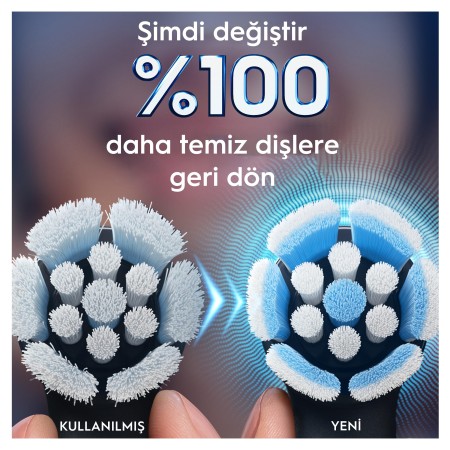 Oral-B iO Gentle Care Siyah Diş Fırçası Yedek Başlığı 4 Adet - 5