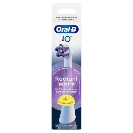 Oral-B iO Radiant White Beyaz Diş Fırçası Yedek Başlığı 4 Adet - 2