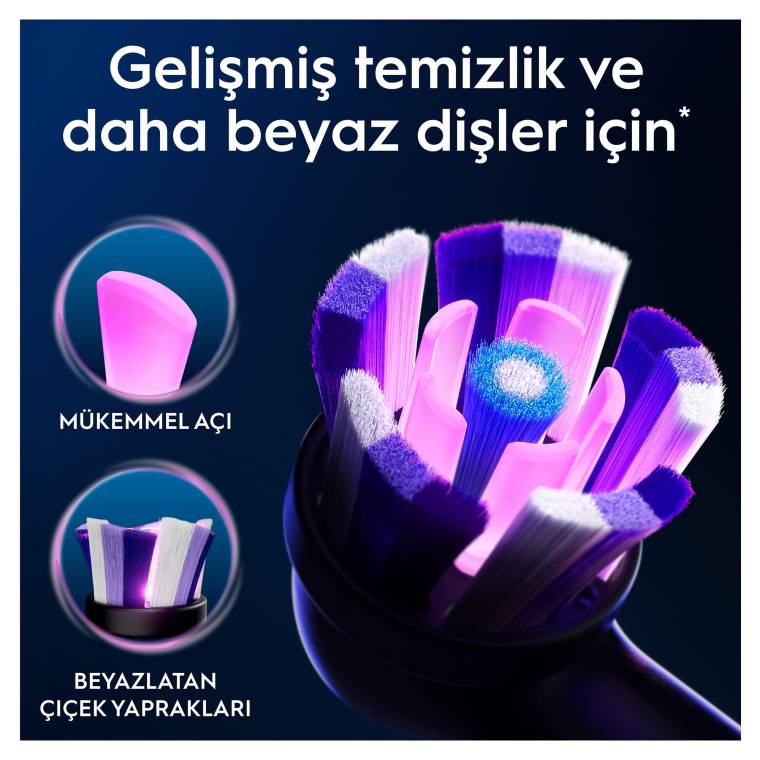 Oral-B iO Radiant White Beyaz Diş Fırçası Yedek Başlığı 4 Adet - 6