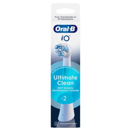 Oral-B iO Ultimate Clean Beyaz Diş Fırçası Yedek Başlığı 2 Adet - 2