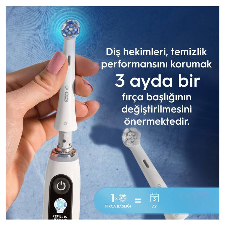 Oral-B iO Ultimate Clean Beyaz Diş Fırçası Yedek Başlığı 2 Adet - 10