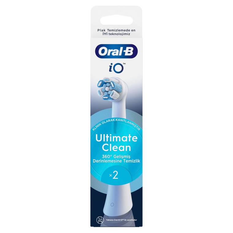 Oral-B iO Ultimate Clean Beyaz Diş Fırçası Yedek Başlığı 2 Adet - 2