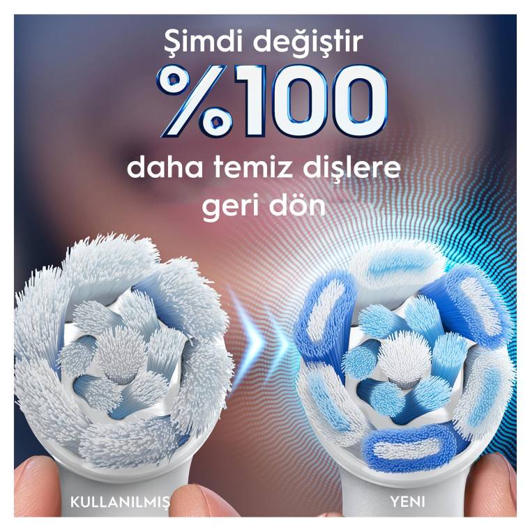 Oral-B iO Ultimate Clean Beyaz Diş Fırçası Yedek Başlığı 2 Adet - 5