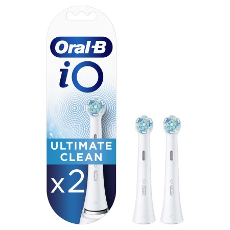 Oral-B - Oral-B iO Ultimate Clean Beyaz Diş Fırçası Yedek Başlığı 2 Adet