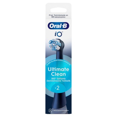 Oral-B iO Ultimate Clean Siyah Diş Fırçası Yedek Başlığı 2 Adet - 2