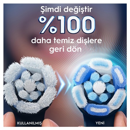 Oral-B iO Ultimate Clean Siyah Diş Fırçası Yedek Başlığı 2 Adet - 5