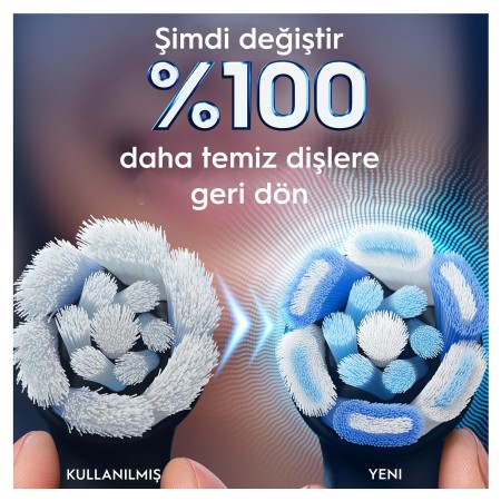 Oral-B iO Ultimate Clean Siyah Diş Fırçası Yedek Başlığı 4 Adet - 5