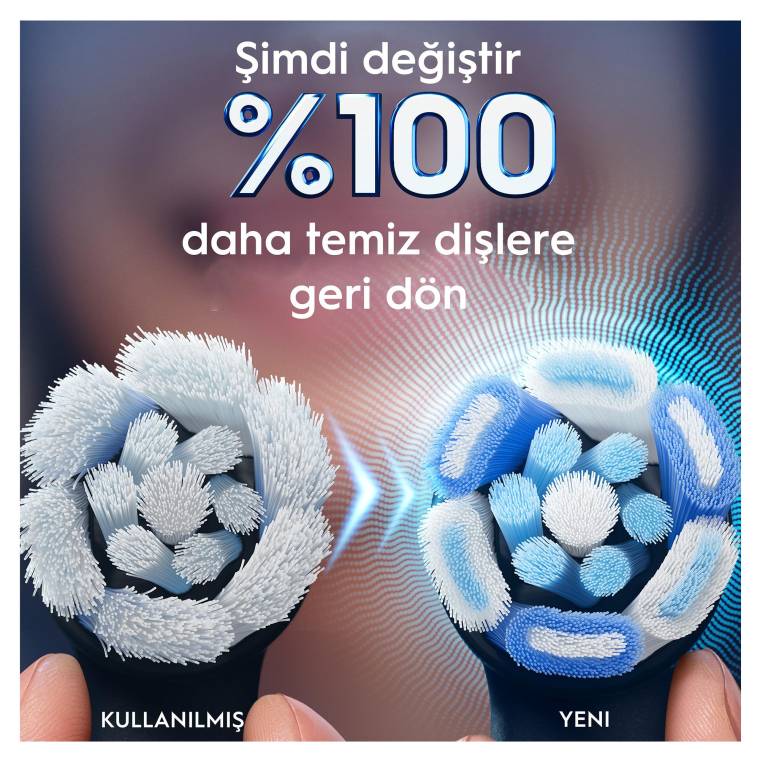 Oral-B iO Ultimate Clean Siyah Diş Fırçası Yedek Başlığı 4 Adet - 5