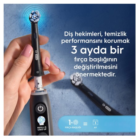 Oral-B iO Ultimate Clean Siyah Diş Fırçası Yedek Başlığı 4 Adet - 9
