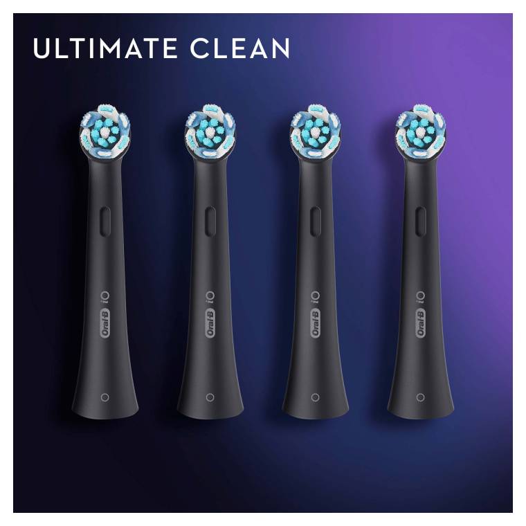 Oral-B iO Ultimate Clean Siyah Diş Fırçası Yedek Başlığı 4 Adet - 5
