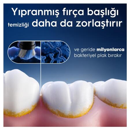 Oral-B iO Ultimate Clean Siyah Diş Fırçası Yedek Başlığı 4 Adet - 3