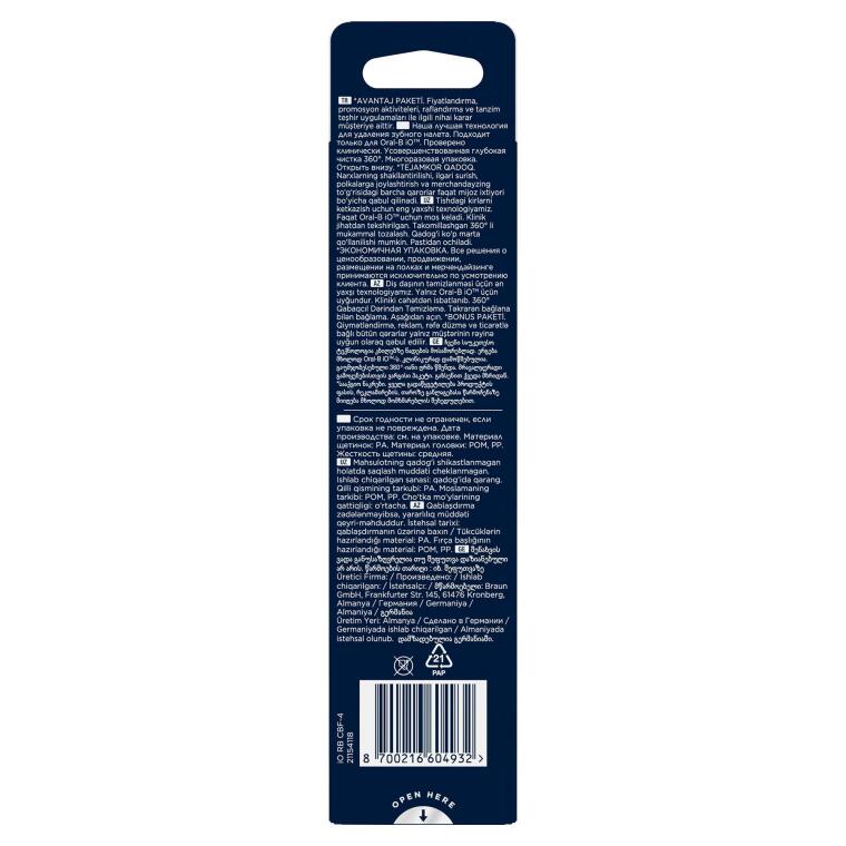 Oral-B iO Ultimate Clean Siyah Diş Fırçası Yedek Başlığı 4 Adet - 10