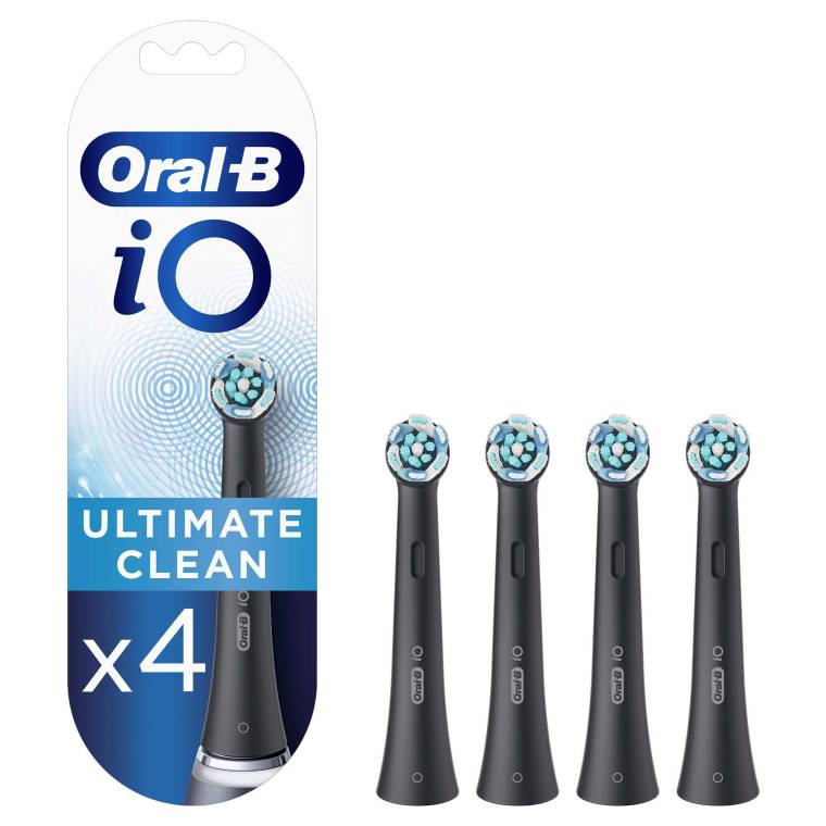 Oral-B iO Ultimate Clean Siyah Diş Fırçası Yedek Başlığı 4 Adet - 1
