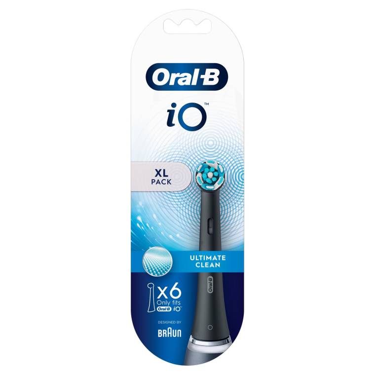 Oral-B iO Ultimate Clean Siyah Diş Fırçası Yedek Başlığı 6 Adet - 3