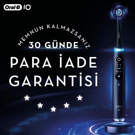 Oral-B iO10 Kozmik Siyah Şarjlı/Elektrikli Diş Fırçası, 1 Fırça Başlığı, Hızlı Manyetik Şarj Cihazı, Uzun Ömürlü Pil, Şarj Eden Seyahat Kabı - 3