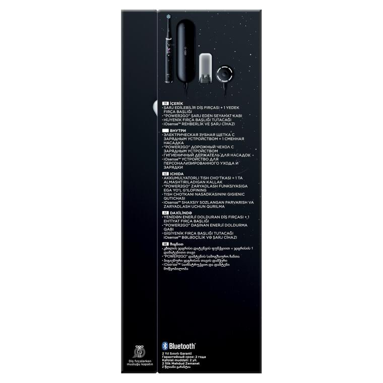 Oral-B iO10 Kozmik Siyah Şarjlı/Elektrikli Diş Fırçası, 1 Fırça Başlığı, Hızlı Manyetik Şarj Cihazı, Uzun Ömürlü Pil, Şarj Eden Seyahat Kabı - 10