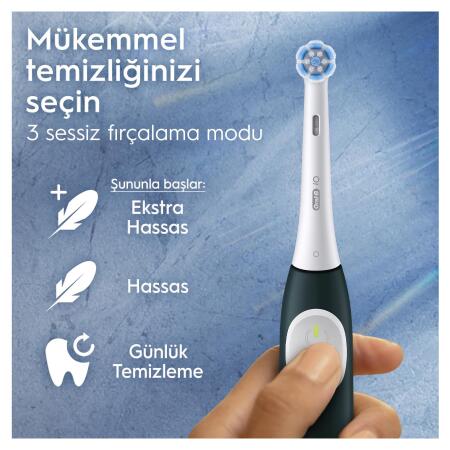 Oral-B iO2 Orman Yeşili Şarjlı/Elektrikli Diş Fırçası, 1 Fırça Başlığı, Tek Şarjda 4 Haftaya Varan Kullanım, Seyahat Kabı - 7