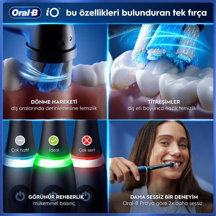 Oral-B iO3 Şarjlı Diş Fırçası ve 3’lü Yedek Başlık Holiday Edition - 4