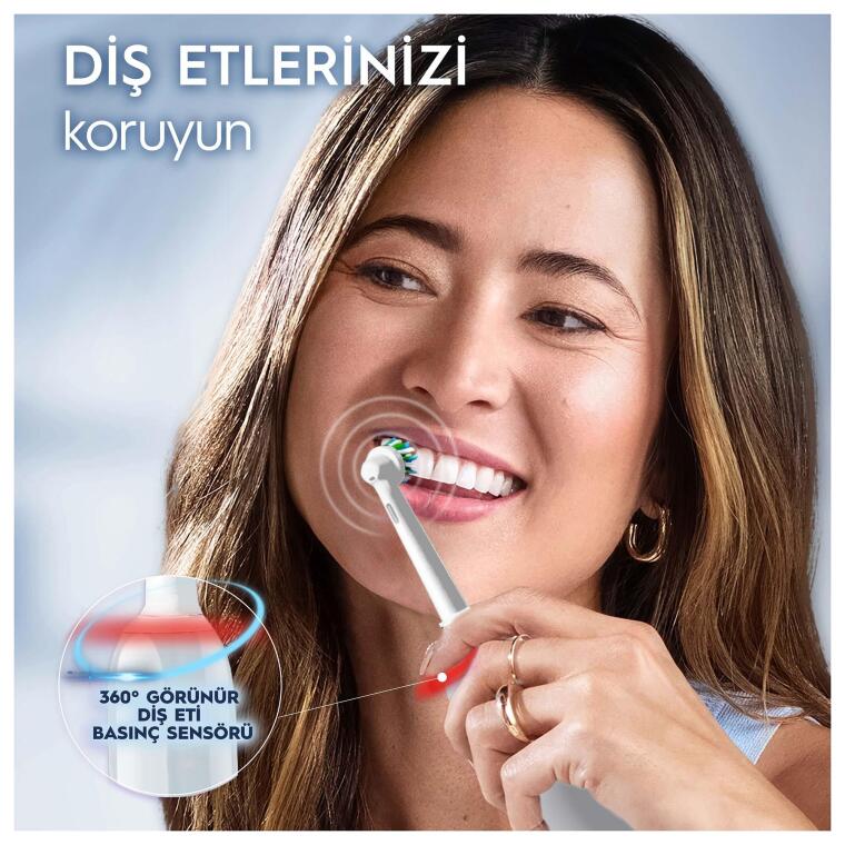 Oral-B Pro 3 3500 Şarj Edilebilir Diş Fırçası - Beyaz - 7